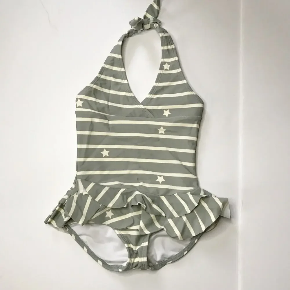 Hanna Andersson Girls Stars & Stripes Swimming Suit 90